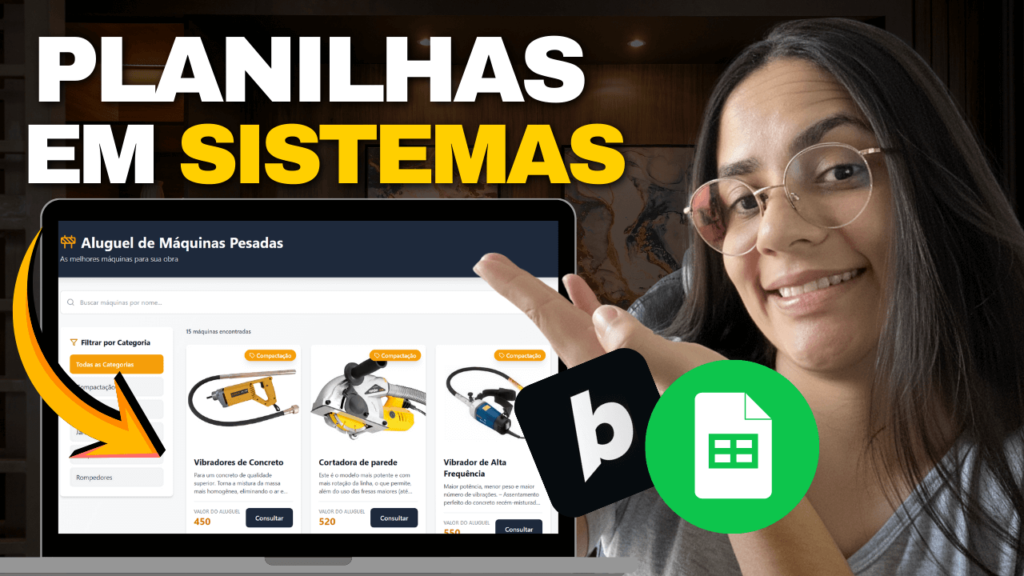 transformar planilhas em sistemas